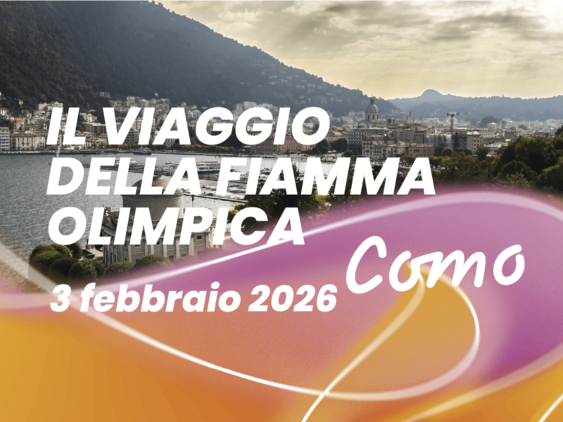 La Fiamma Olimpica arriva a Como martedì 3 febbraio